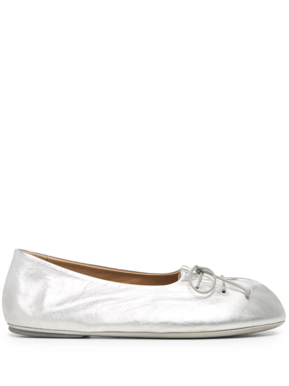Marsèll metallic leather ballerina shoes