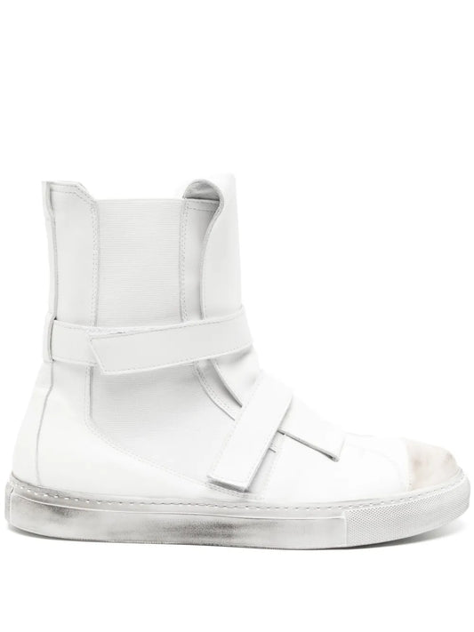 Nicolas Andreas Taralis touch-strap high-top leather sneakers