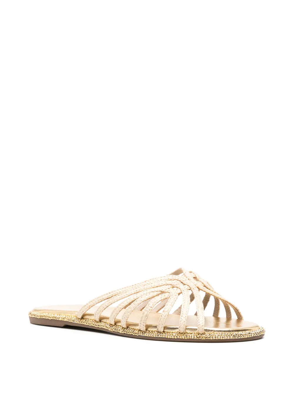 Le Silla Embrace flat raffia sandals