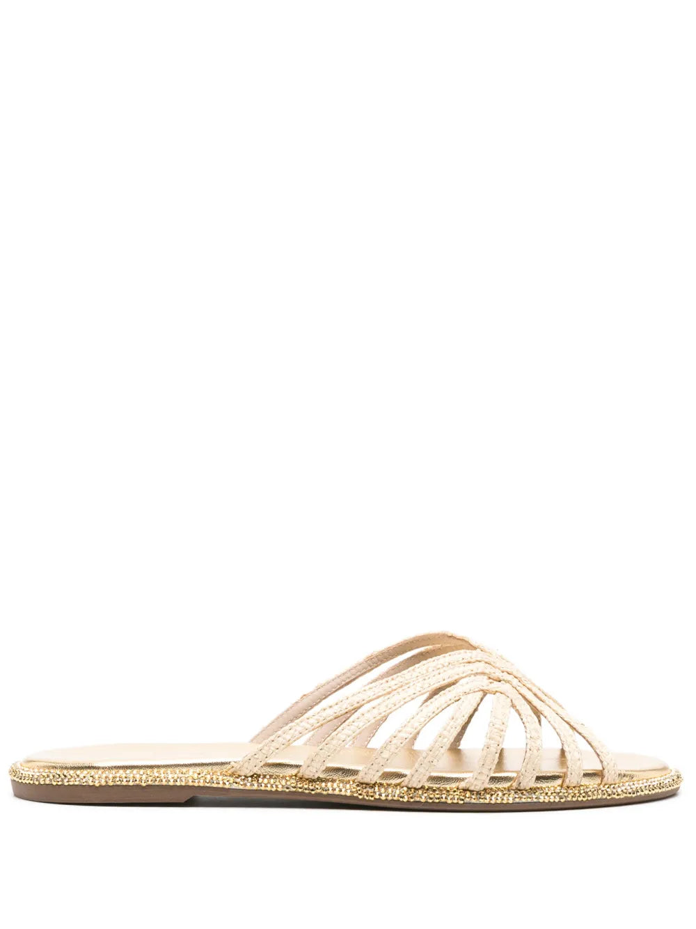 Le Silla Embrace flat raffia sandals