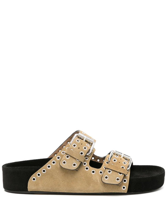 ISABEL MARANT Lennyo eyelet-embellished sandals