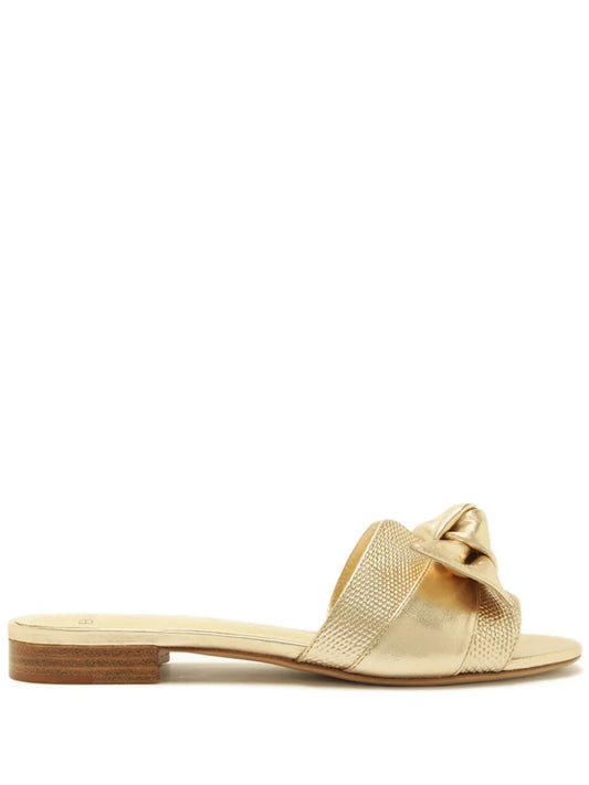 Alexandre Birman Maxi Clarita flat leather sandals