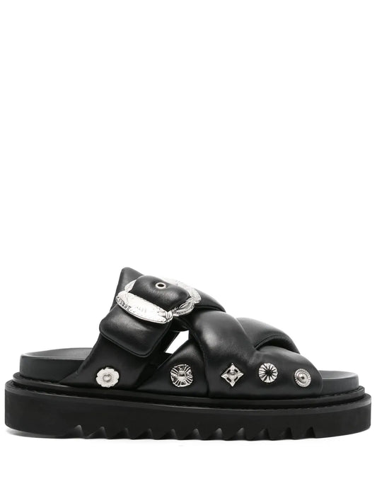 Toga Virilis padded leather sandals