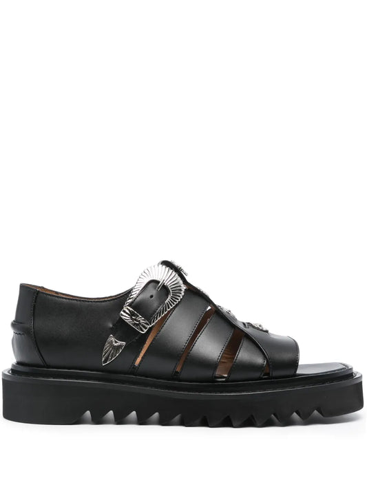Toga Virilis caged leather sandals