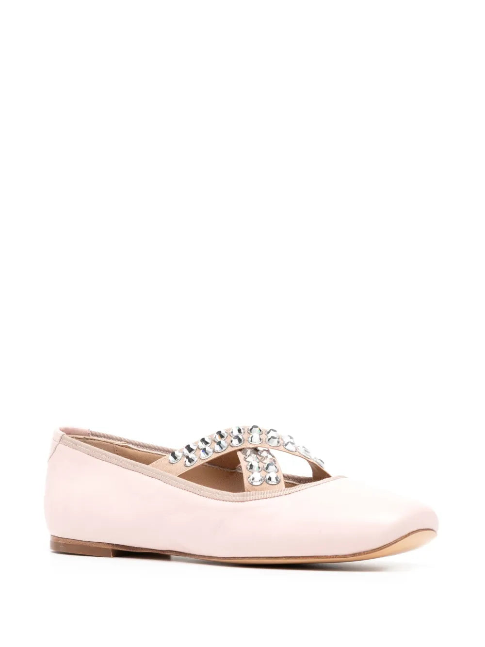 Casadei crystal-embellished ballerina shoes