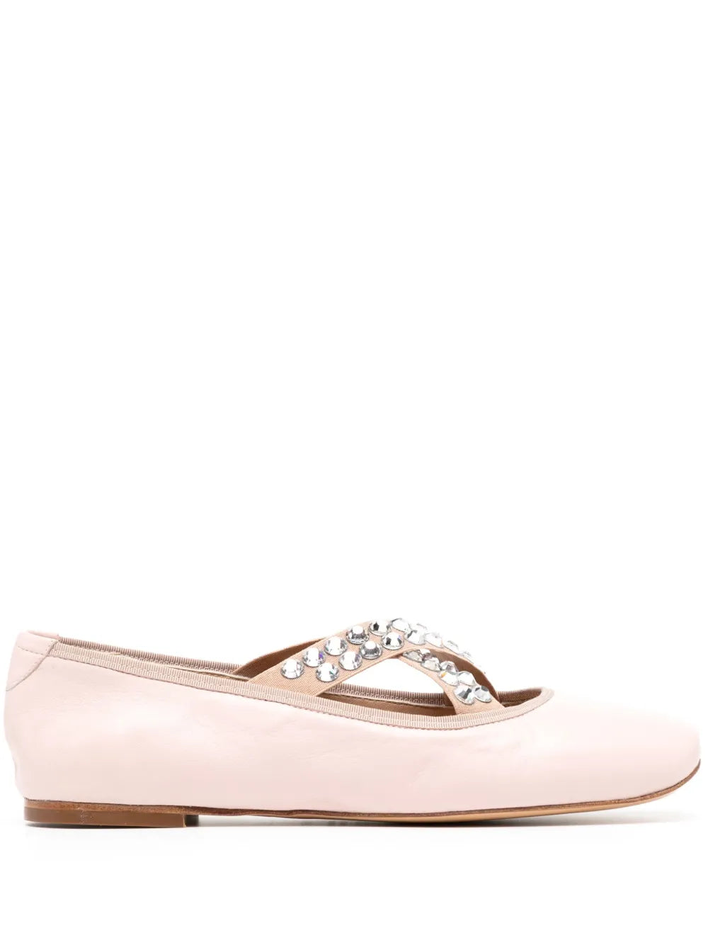 Casadei crystal-embellished ballerina shoes