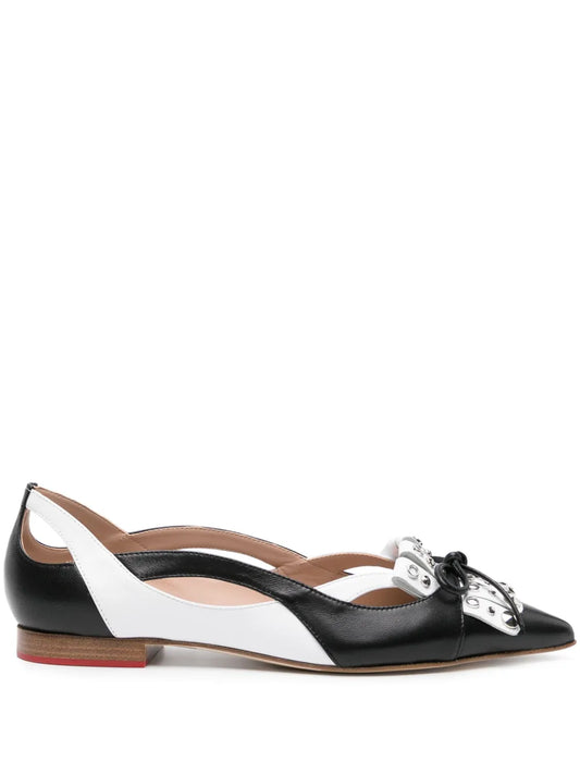 Scarosso Classic leather ballerina shoes
