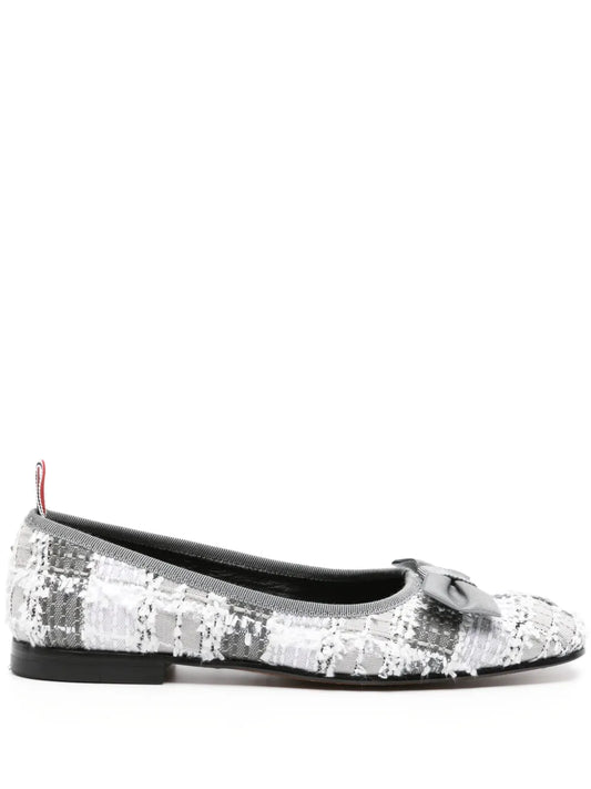 Thom Browne Opera tweed ballerina shoes