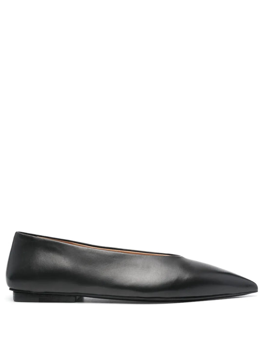 Marsèll pointed-toe leather ballerinas