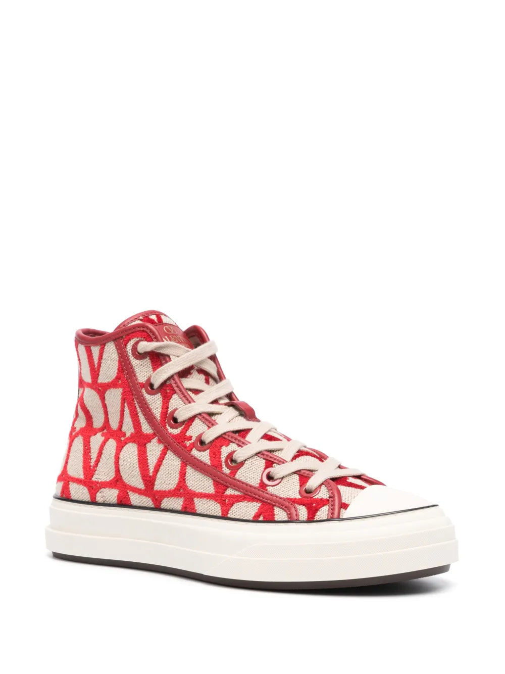 Valentino Garavani Toile Iconographe flocked sneakers