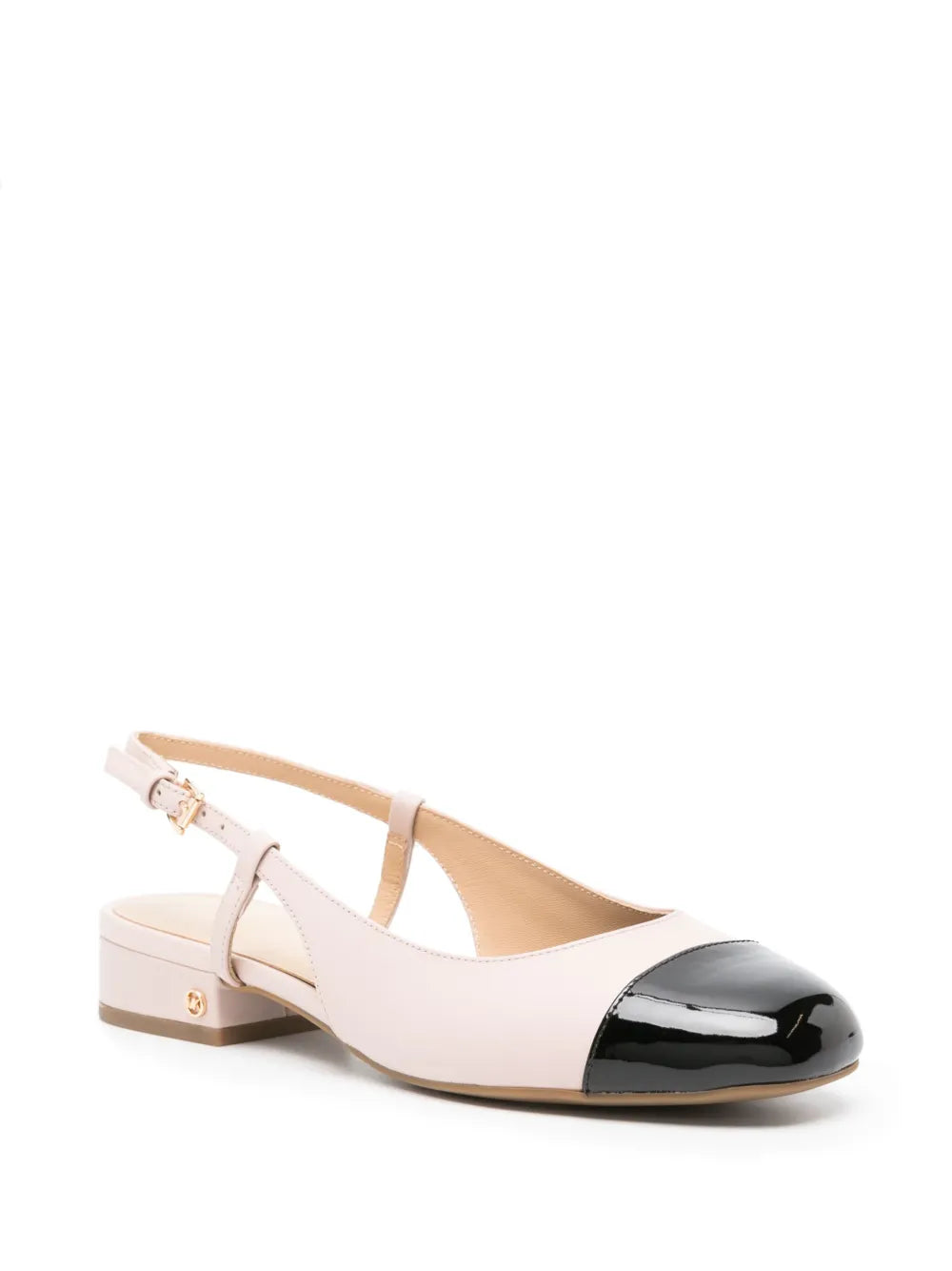 Michael Michael Kors contrasting-toecap leather ballerina shoes