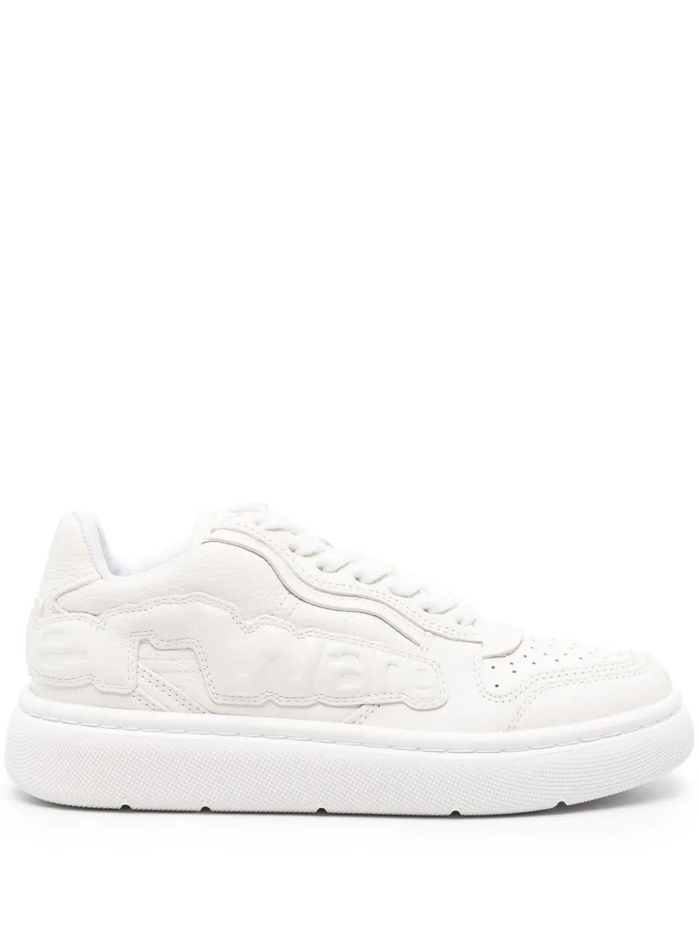 Alexander Wang logo-embossed leather sneakers