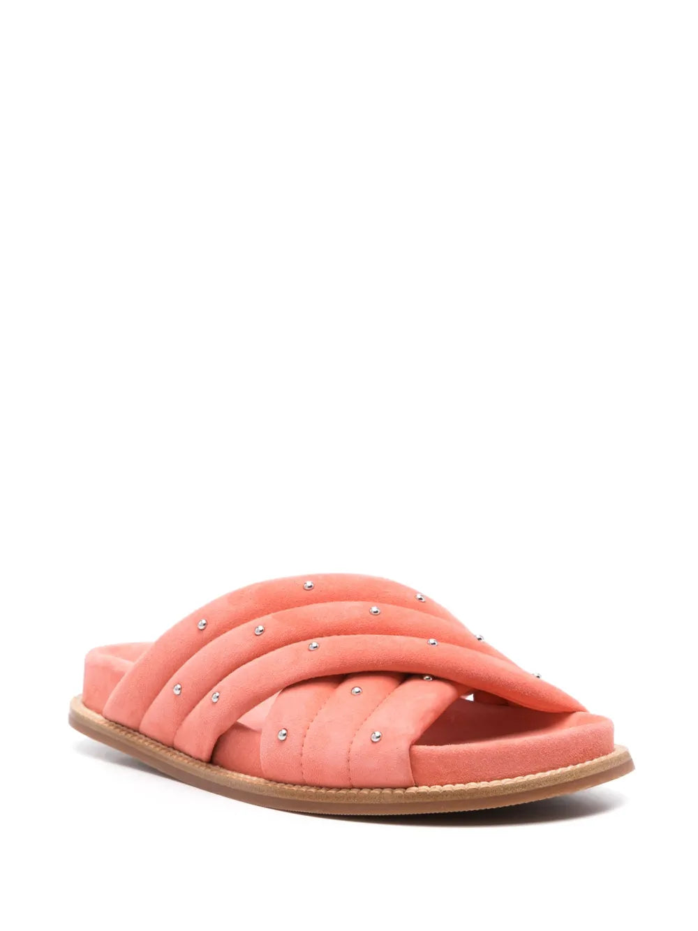 Fabiana Filippi padded quilted suede slides