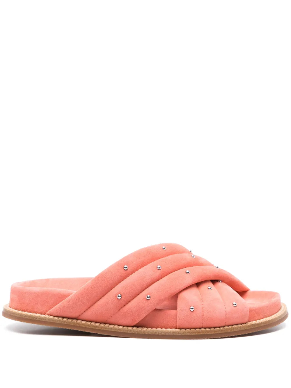 Fabiana Filippi padded quilted suede slides