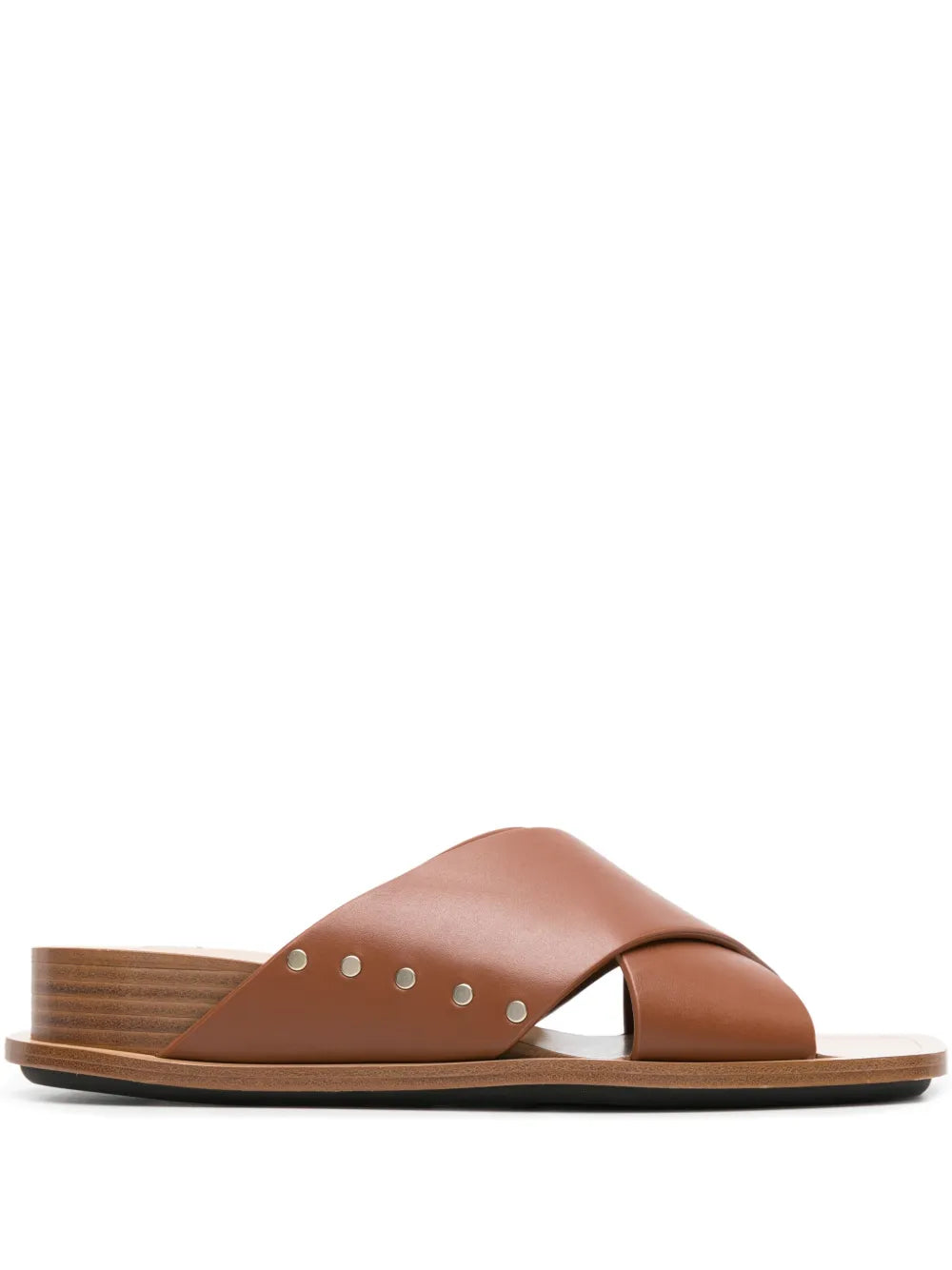 Fabiana Filippi stud-detailed leather slides