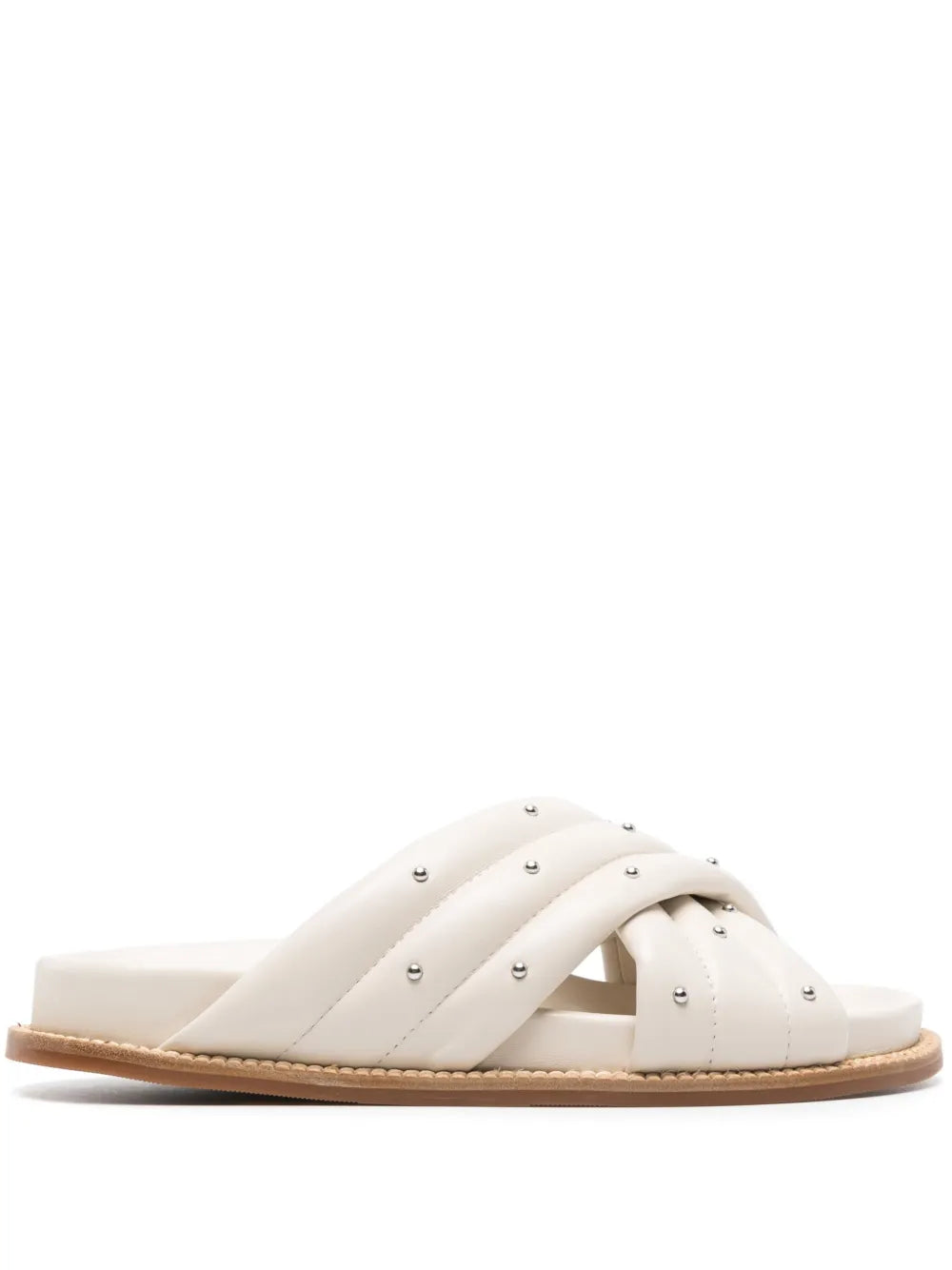 Fabiana Filippi stud-detailed leather slides