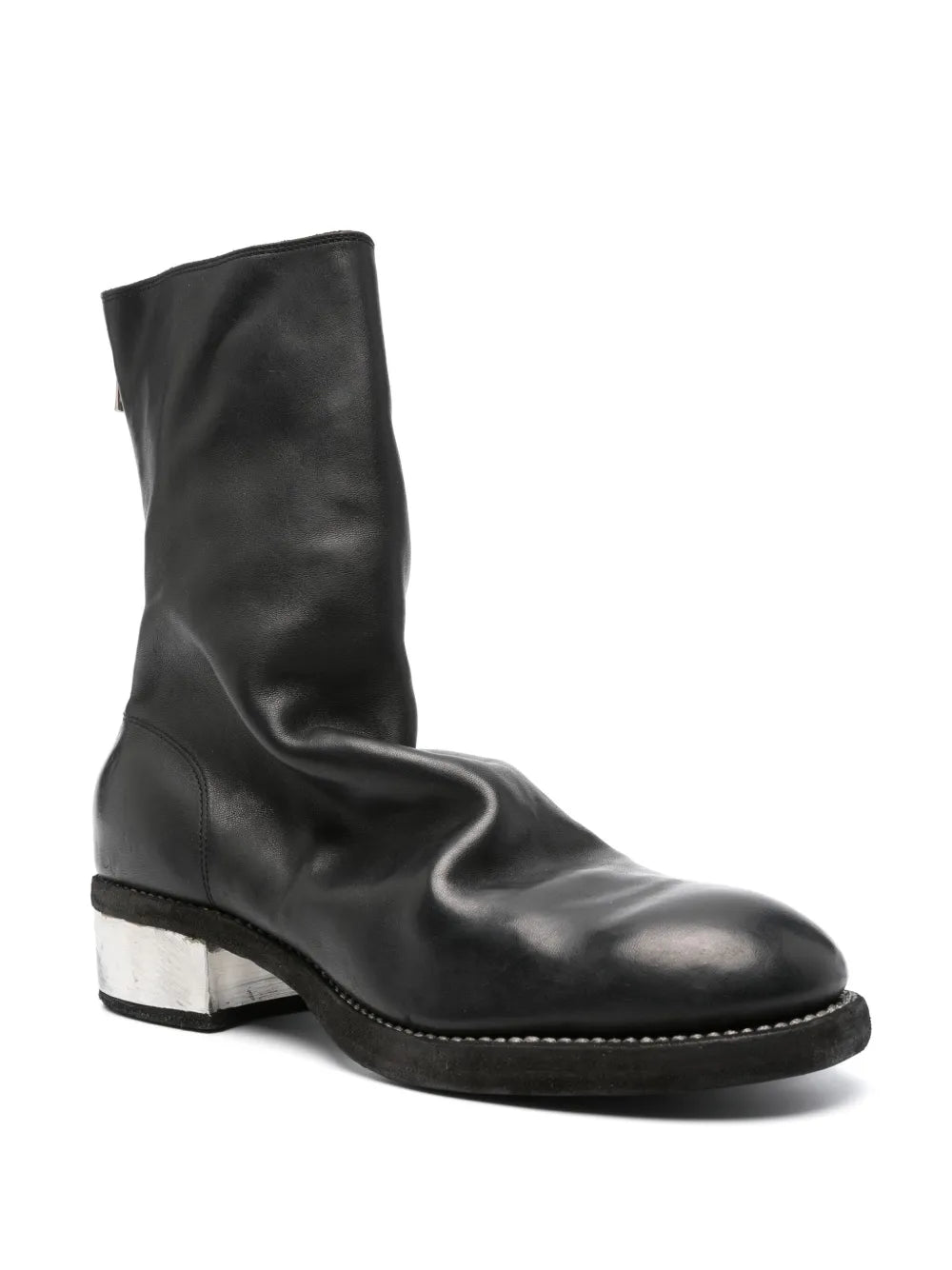 Guidi round-toe leather boots 