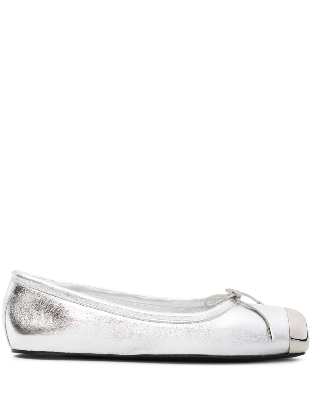 Alexander McQueen Punk metallic ballerina shoes