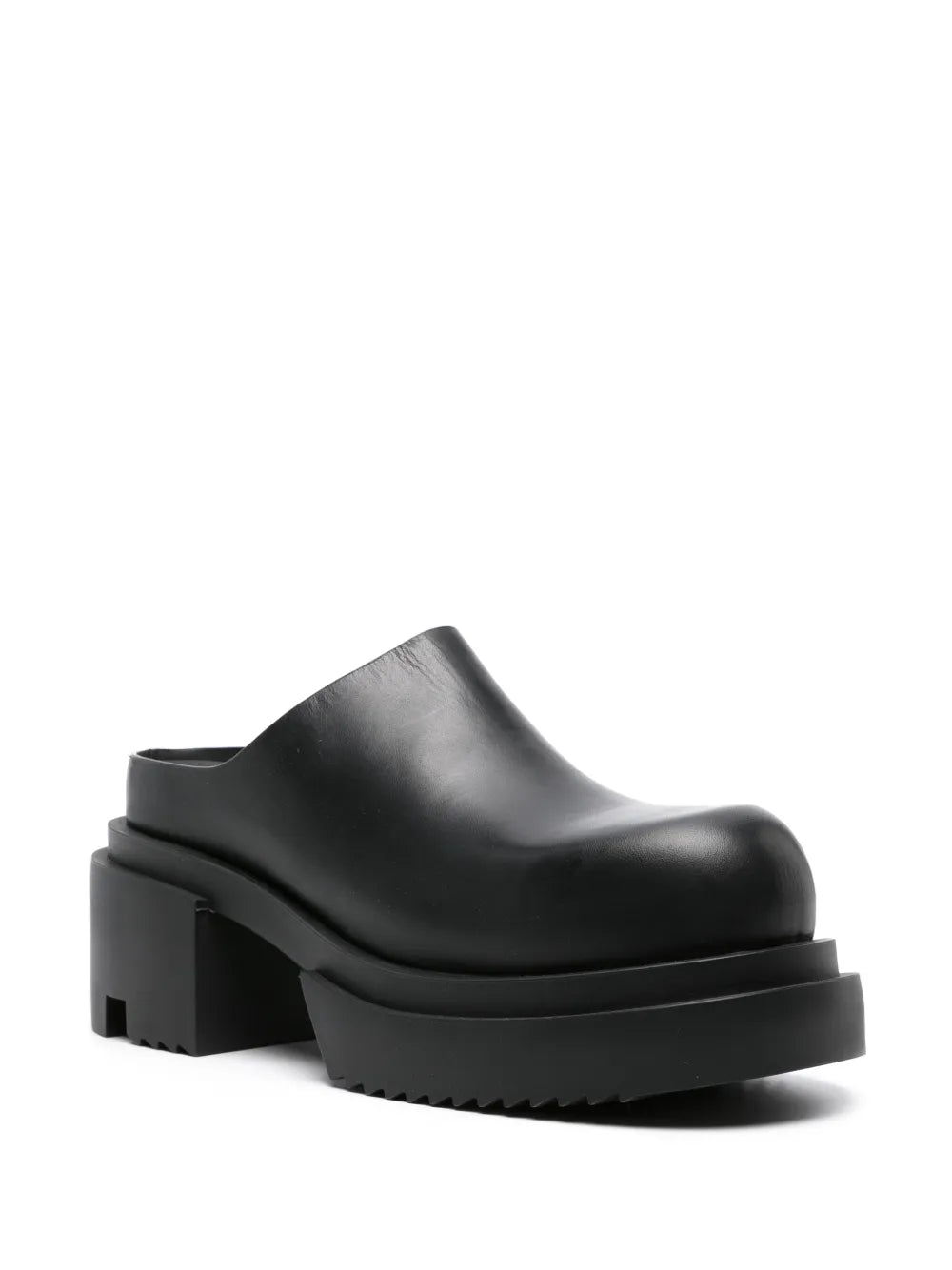 Rick Owens Bogun chunky leather slippers