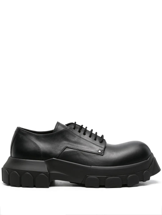 Rick Owens Bozo Tractor leather Derby shoes