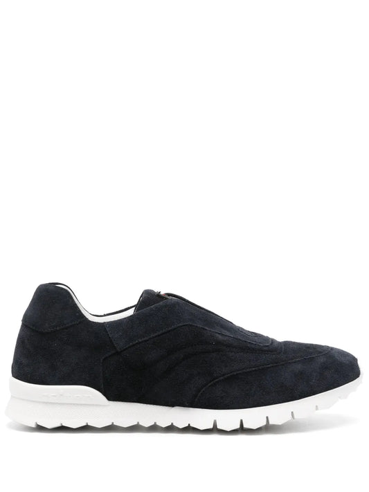 Kiton slip-on suede sneakers