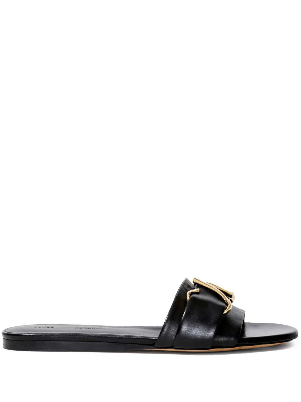 Proenza Schouler Monogram leather slides