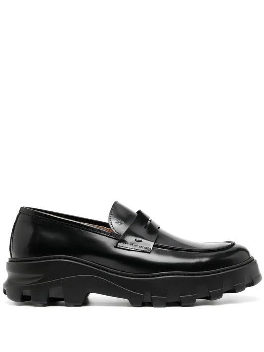 Moreschi penny-slot leather loafers