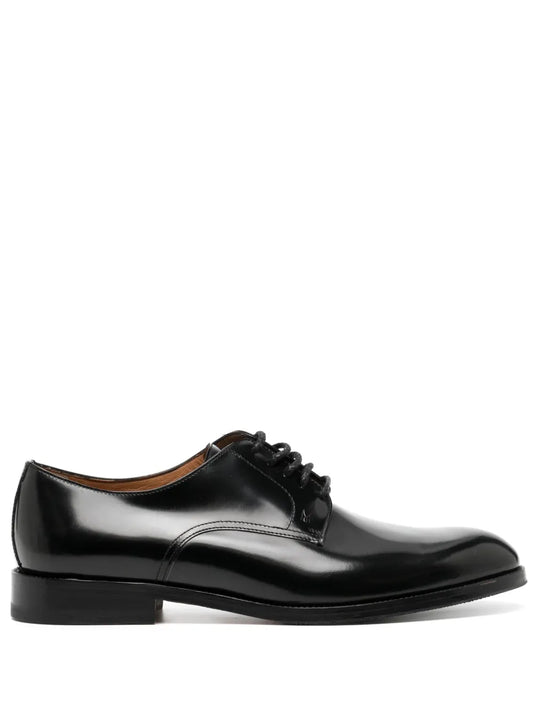 Moreschi almond-toe leather derby shoes