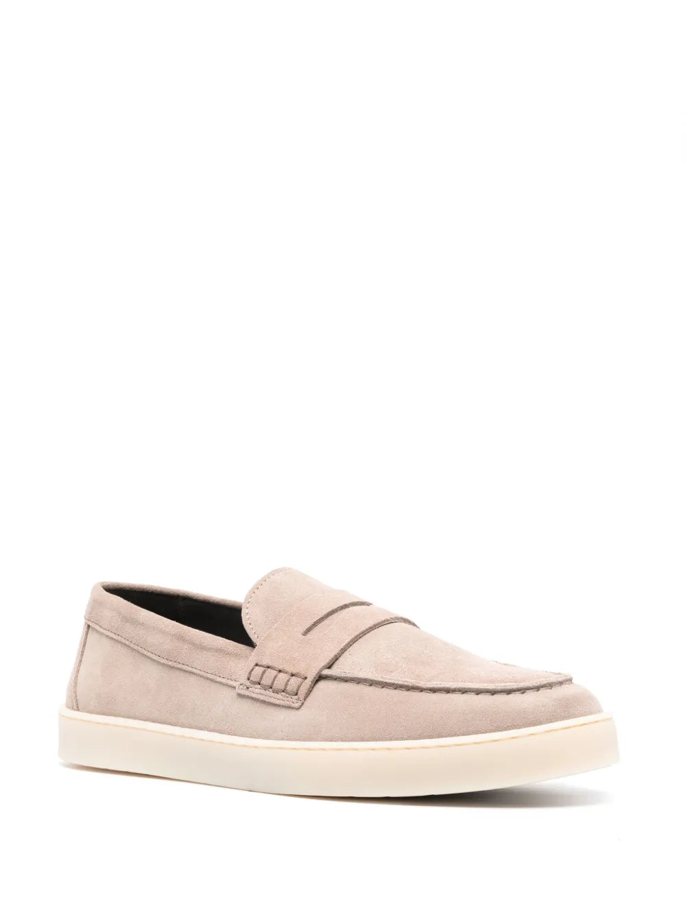 Canali suede slip-on loafers