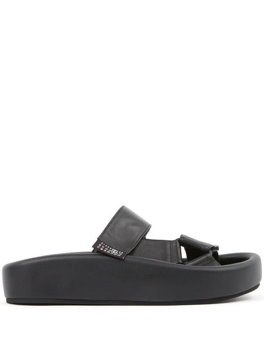MM6 Maison Margiela webbing slip-on platform sandals