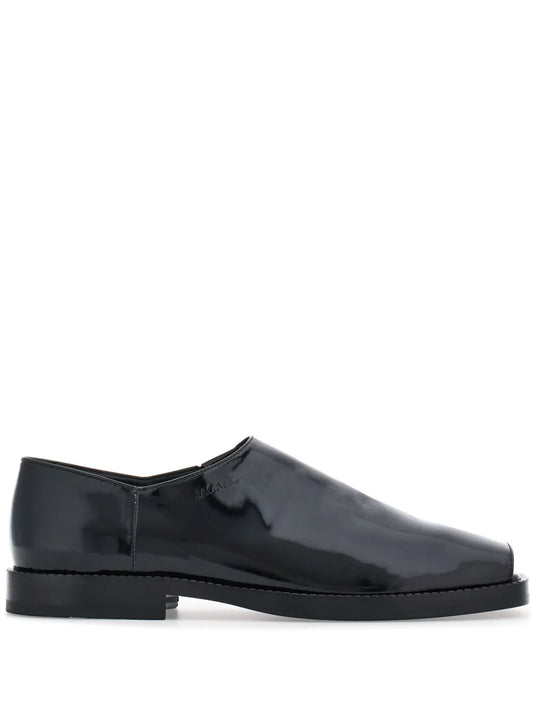 Ferragamo open-toe leather loafers