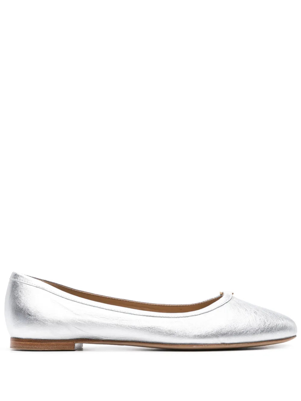 Chloé Marcie metallic leather ballerina shoes