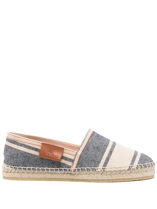 ETRO striped canvas espadrilles
