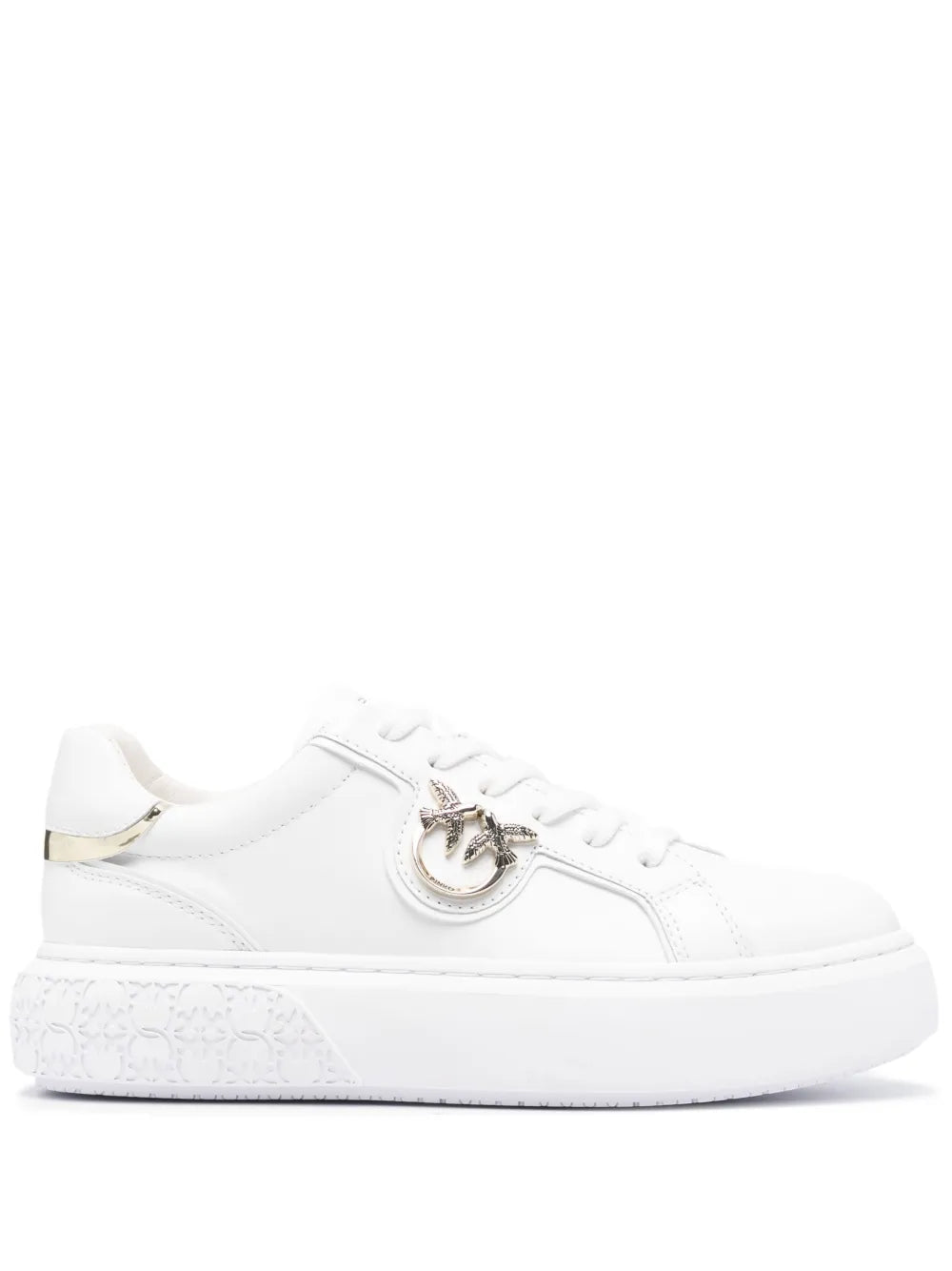 PINKO Love Birds leather sneakers