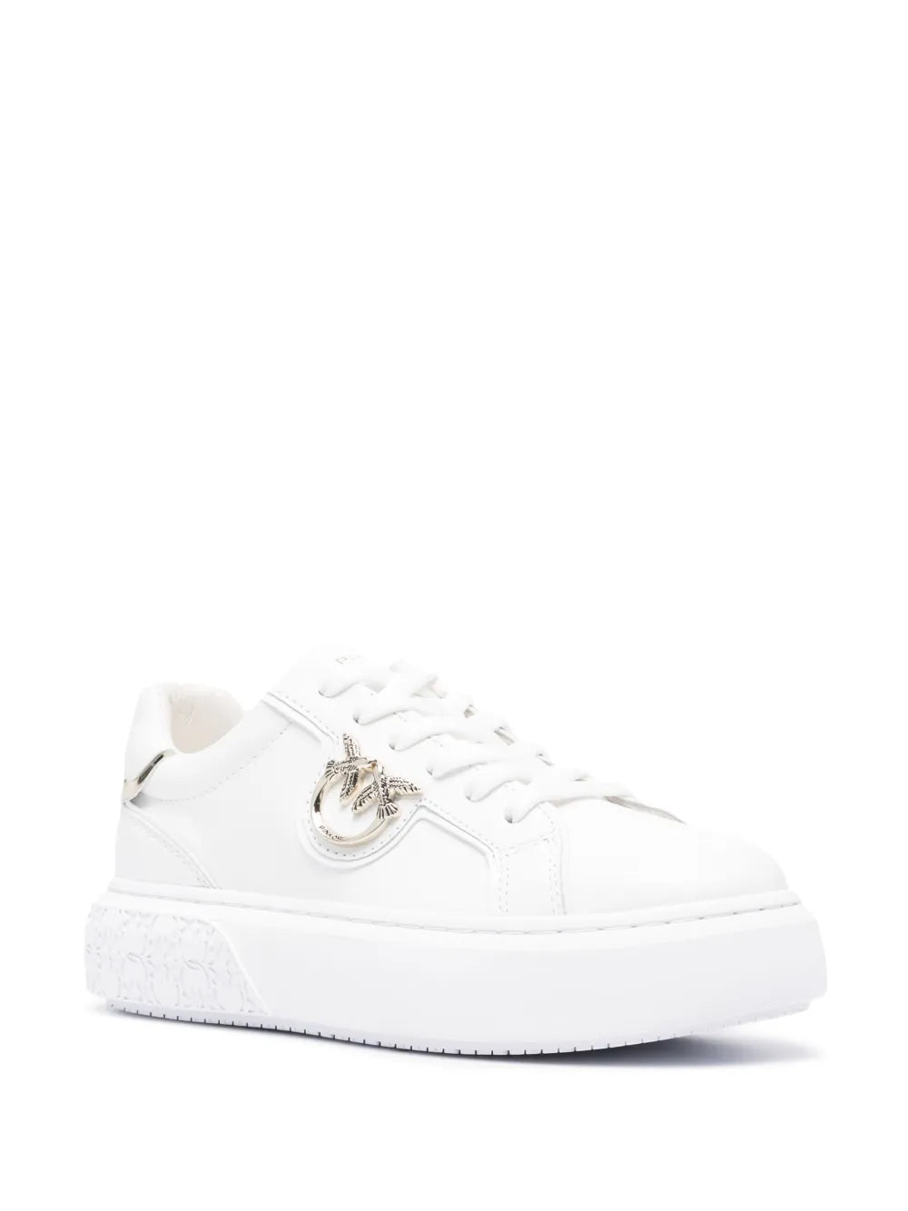 PINKO Love Birds leather sneakers