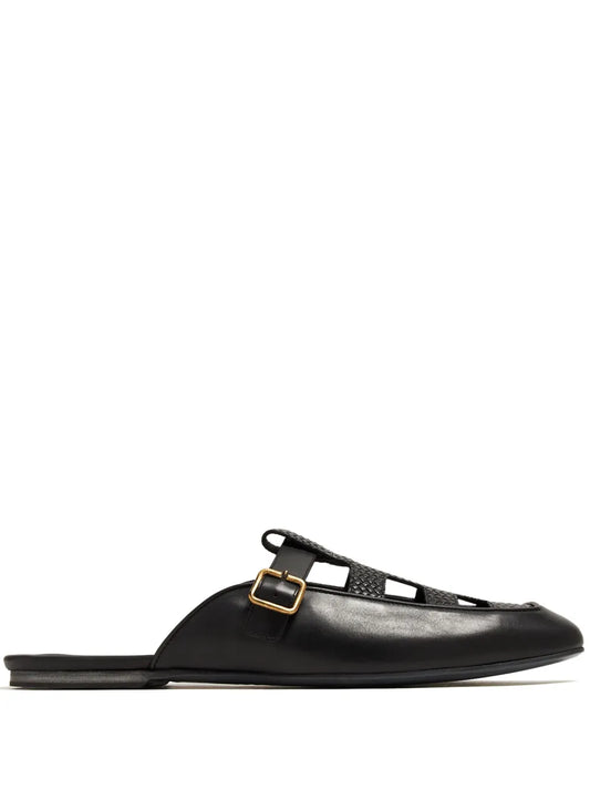 Barrett cut-out leather mules