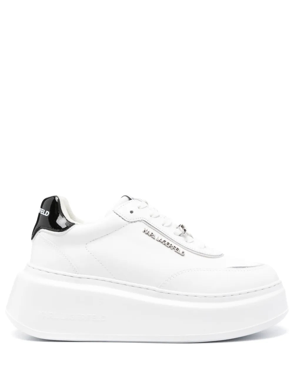 Karl Lagerfeld Anakapri Brooch leather sneakers