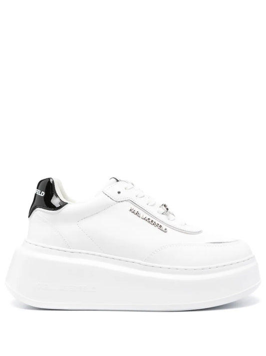 Karl Lagerfeld Anakapri Brooch leather sneakers