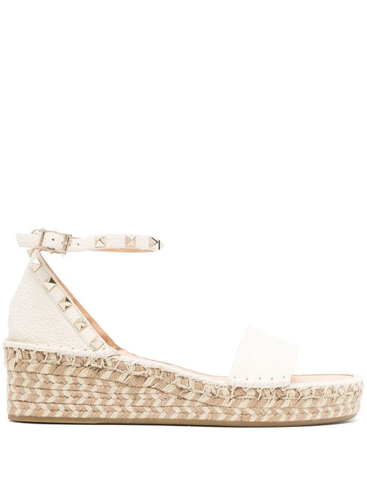 Valentino Garavani Rockstud 55mm leather espadrilles