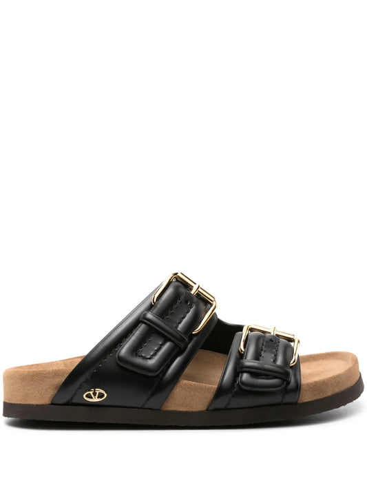 Valentino Garavani Fussfriend double-strap leather slides