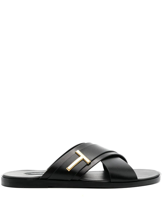 TOM FORD Preston leather slides