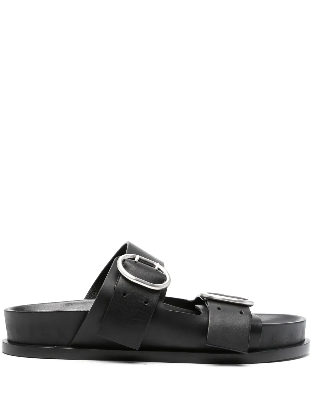 Jil Sander double-buckle leather sandals