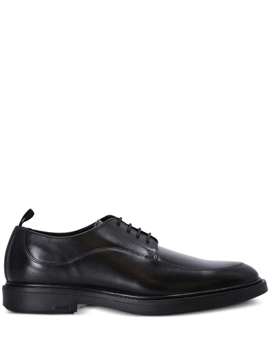 BOSS leather lace-up derby shoes