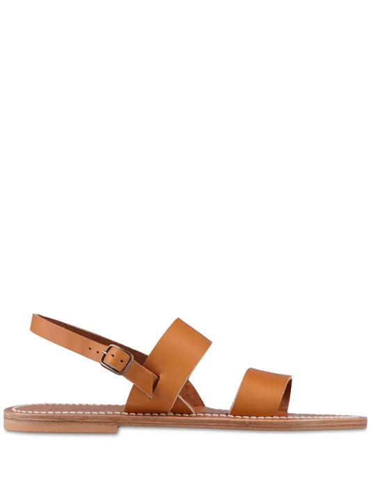 K. Jacques contrast-stitching leather sandals