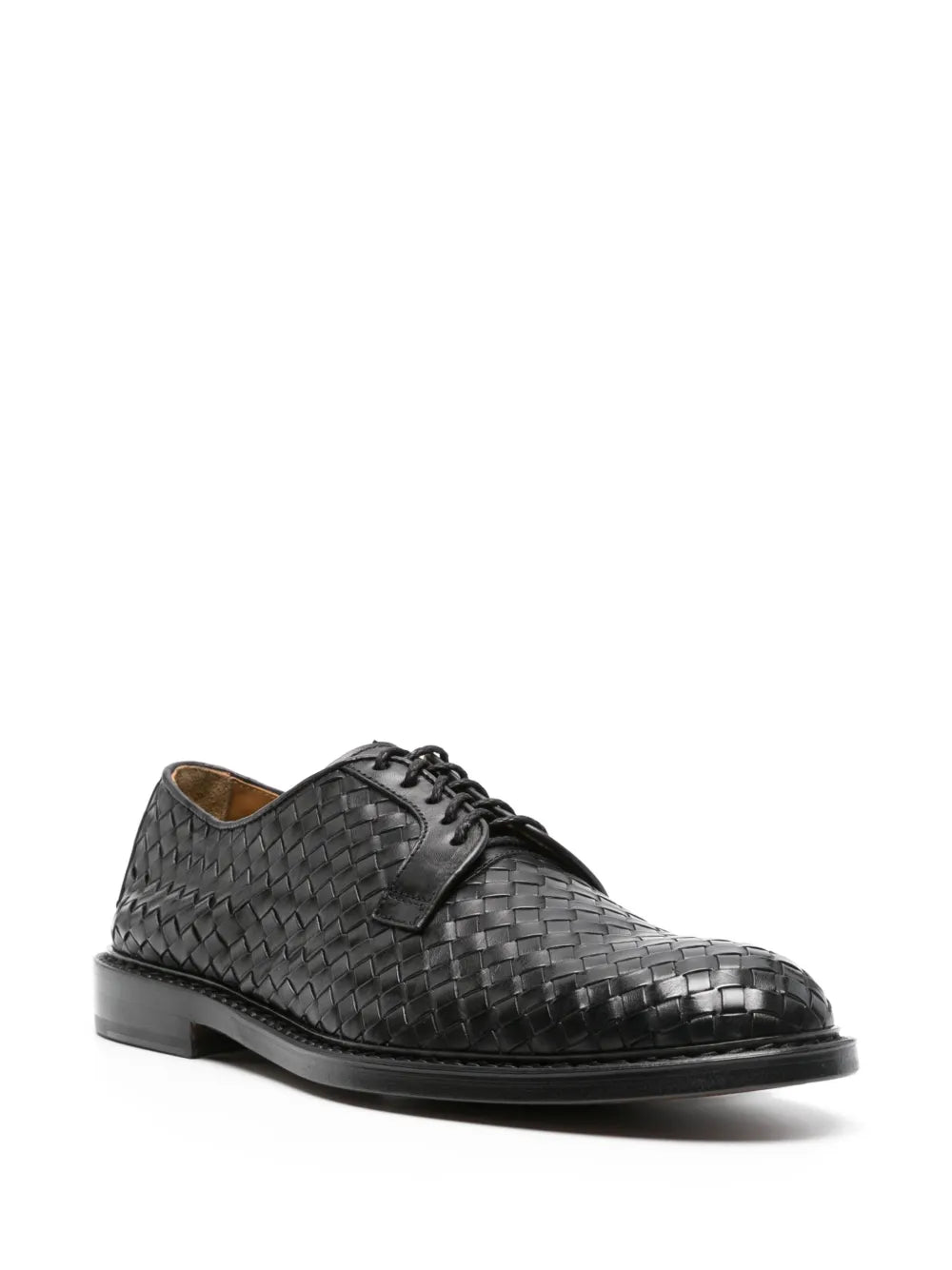 Doucal's interwoven leather Derby shoes