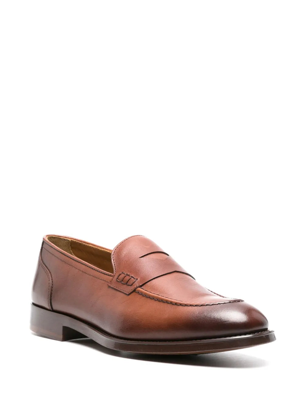 Doucal's penny-slot leather loafers
