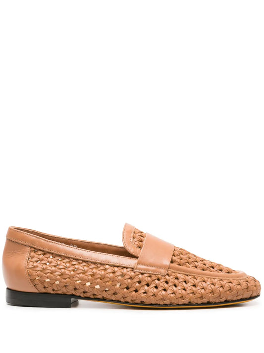 Doucal's interwoven leather loafers