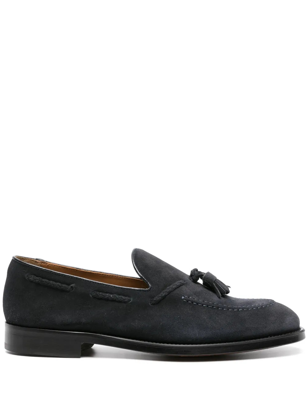 Doucal's tassel-detail suede loafers