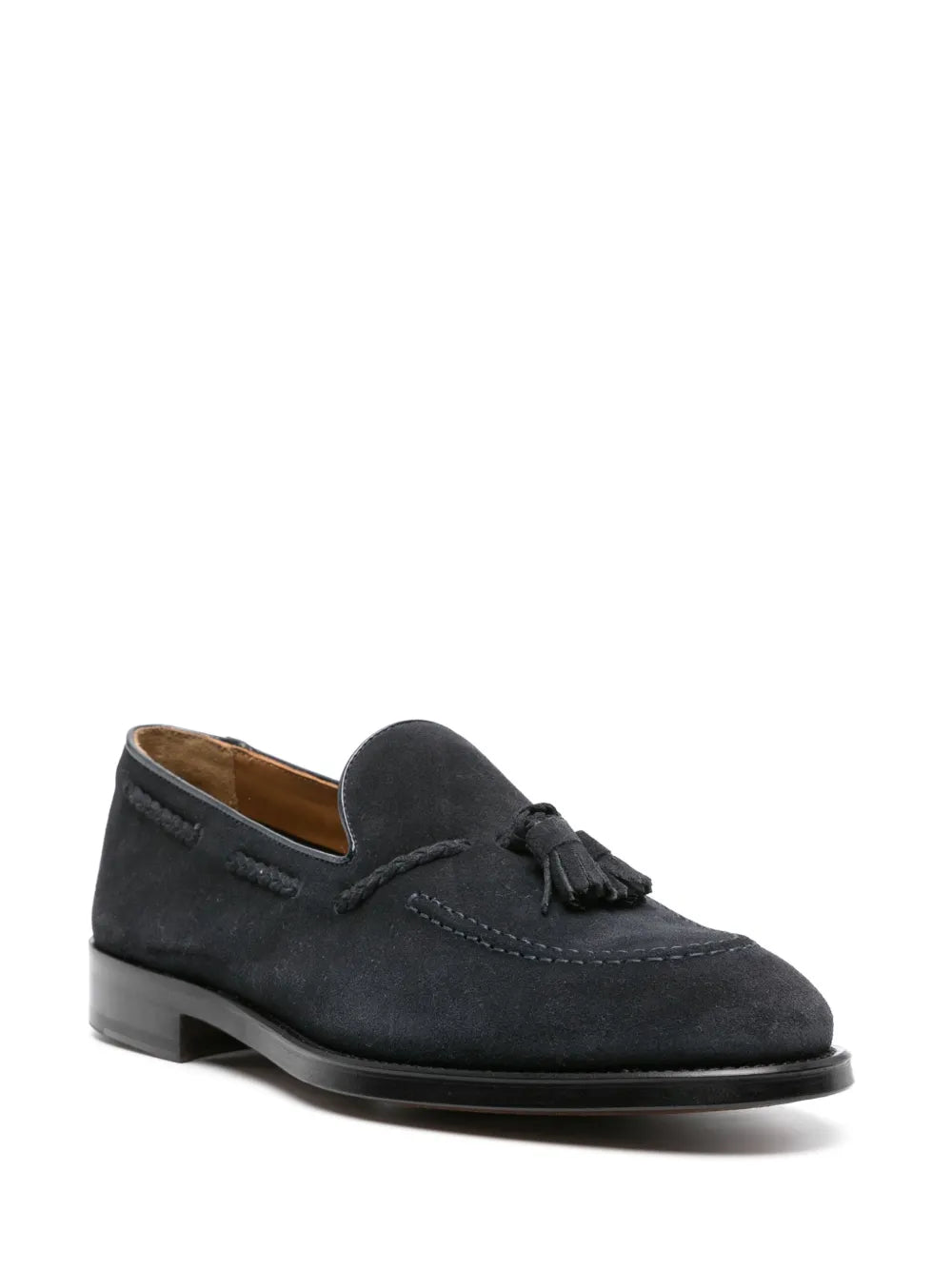 Doucal's tassel-detail suede loafers
