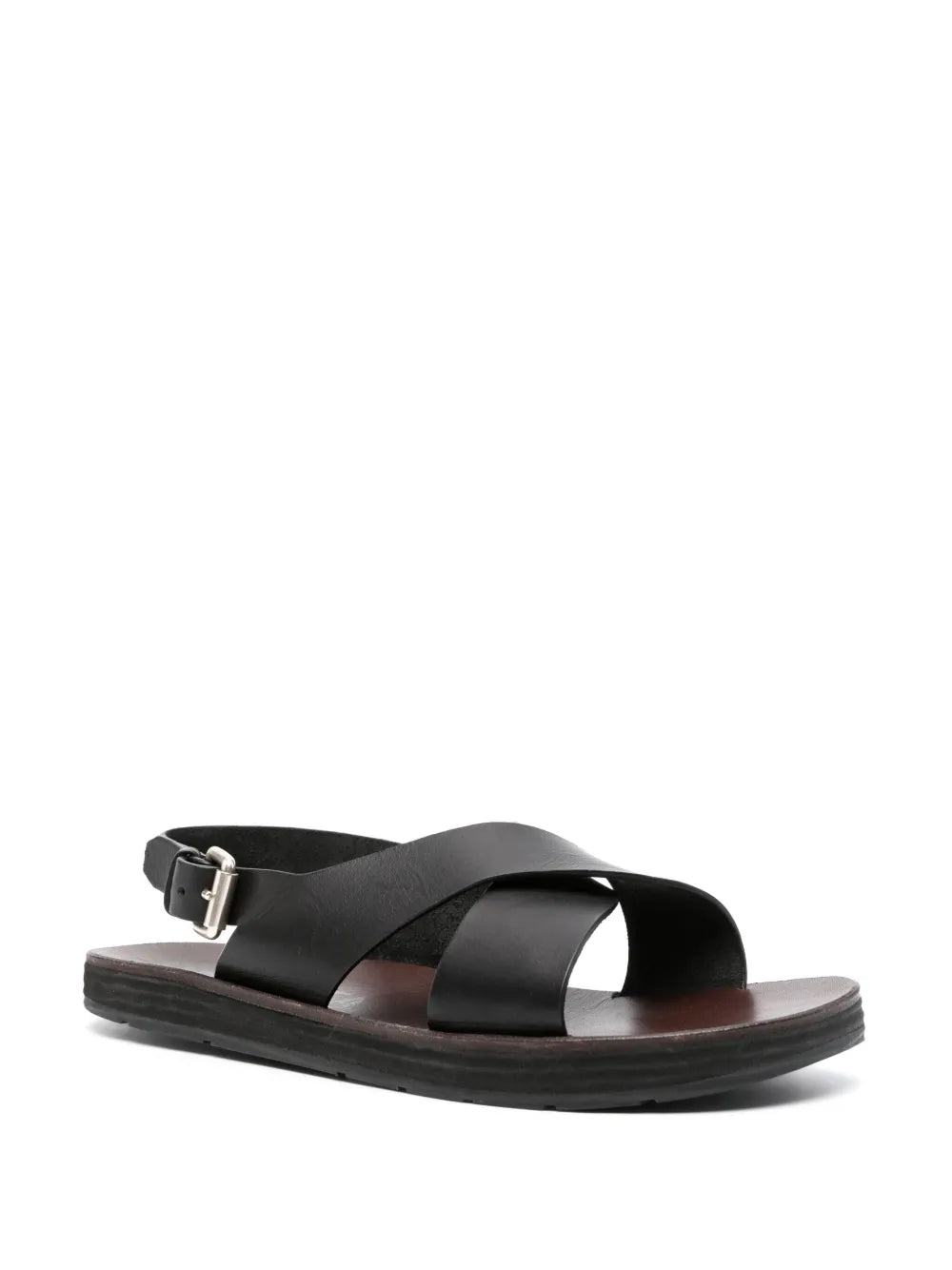 Premiata crossover-strap leather sandals
